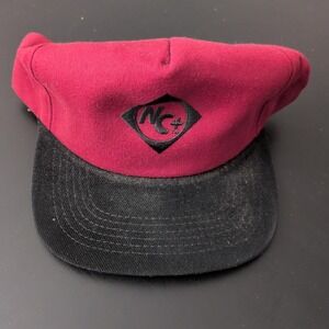 Vintage NC+ Seeds K Products Agriculture Hat Cap Snapnack Red Black USA Made